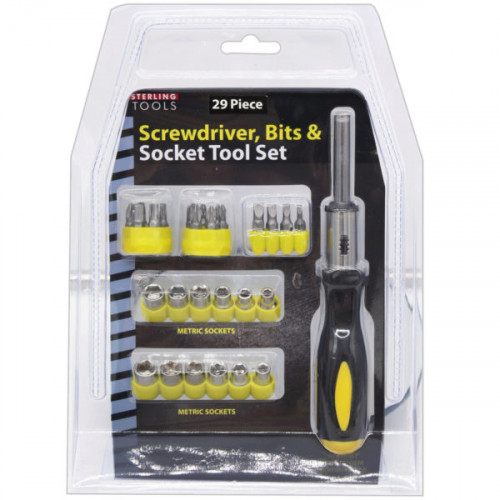 29 Piece Screwdriver, Bits and Socket Tool Set 29 Piece Screwdriver, Bits and Socket Tool Set