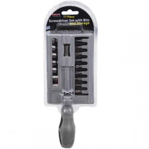 20 Piece Screwdriver Set with Bits and Storage