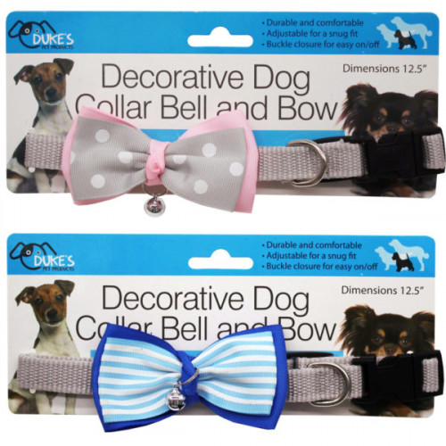 Decorative Dog Collar with Bell and Bow Decorative Dog Collar with Bell and Bow