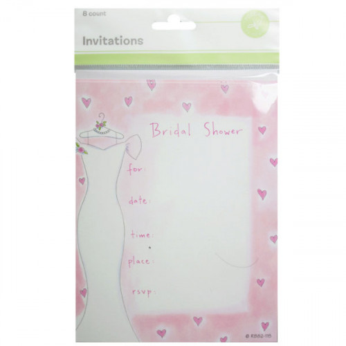 8 Count Dress Bridal Shower Invitation Set 8 Count Dress Bridal Shower Invitation Set