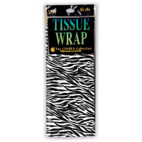 4 Sheet Zebra Print Gift Tissue Wrap 20
