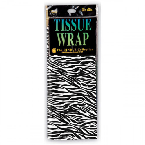 4 Sheet Zebra Print Gift Tissue Wrap 20 4 Sheet Zebra Print Gift Tissue Wrap 20
