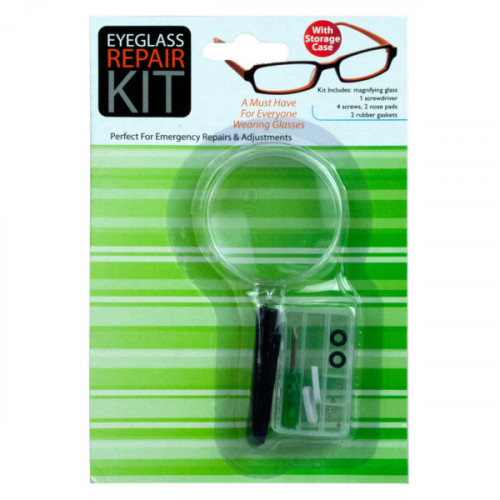 Eyeglass Repair Kit with Magnifying Glass Eyeglass Repair Kit with Magnifying Glass