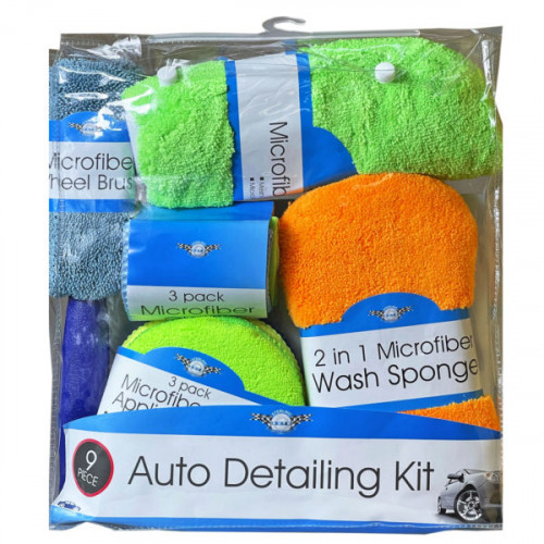 9 Piece Microfiber Car Cleaning Kit 9 Piece Microfiber Car Cleaning Kit