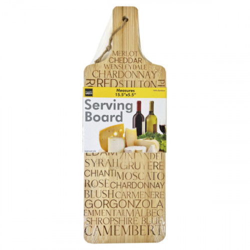 Bamboo Serving Board with Engraved Words Bamboo Serving Board with Engraved Words