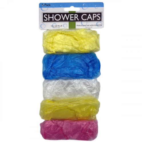 5 Piece Shower and Hair Care Caps Set 5 Piece Shower and Hair Care Caps Set