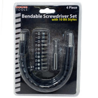 Bendable Screwdriver Set with 10 Bit Styles