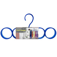 Blue Plastic Scarf Hanger Organizer