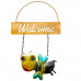 Assorted Hanging Metal Welcome Sign Assorted Hanging Metal Welcome Sign