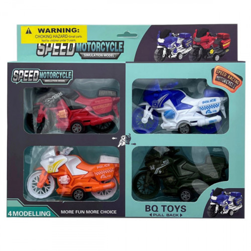 4 Pack Pull Back Toy Motorcycle Racer Set 4 Pack Pull Back Toy Motorcycle Racer Set