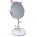 Cute Cat Ear Vanity Mirror With Hooks and Tray Cute Cat Ear Vanity Mirror With Hooks and Tray