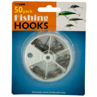 Fishing Hooks Set in Divided Case