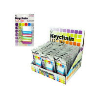Color Coded Key Chain ID Tags Countertop Display