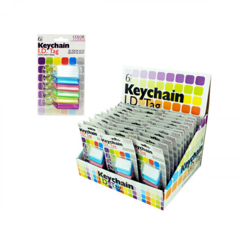 Color Coded Key Chain ID Tags Countertop Display Color Coded Key Chain ID Tags Countertop Display