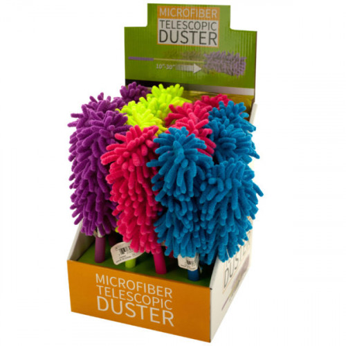 Microfiber Telescopic Duster In Countertop Display.