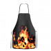Barbecue Apron with Flame Design Barbecue Apron with Flame Design