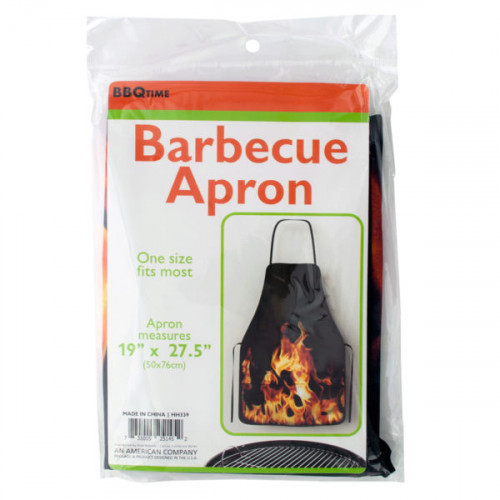 Barbecue Apron with Flame Design Barbecue Apron with Flame Design