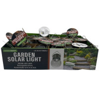 Crackle Glass Garden Solar Light Countertop Display