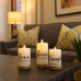 3 Piece Battery Operated Candle Set with Jute Twine 3 Piece Battery Operated Candle Set with Jute Twine