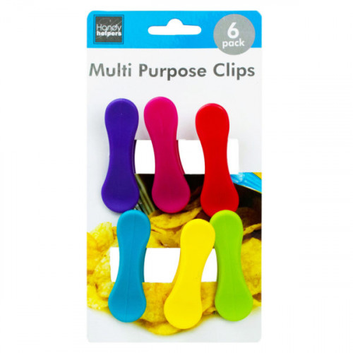 6 Piece Colorful Bag Clips 6 Piece Colorful Bag Clips