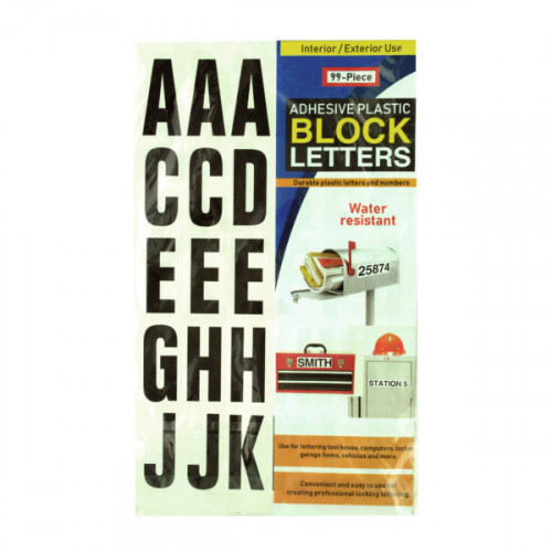 Adhesive Plastic Block Letters Adhesive Plastic Block Letters