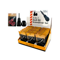 5-in-1 Multi Bit Screwdriver Set Countertop Display