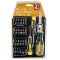 31 Piece Ratchet Screwdriver Wrench Set