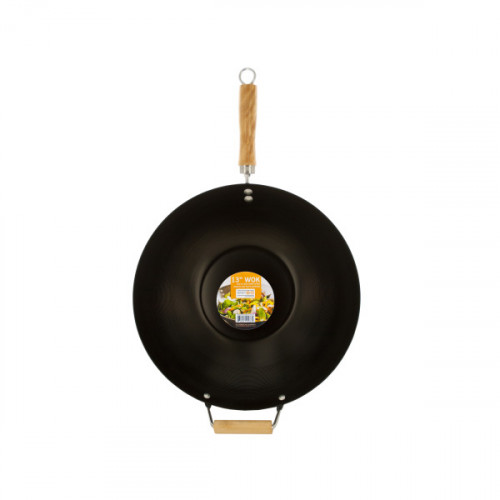 Wok with Easy to Clean Coated Surface Wok with Easy to Clean Coated Surface