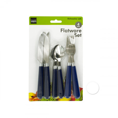 Flatware Set with Plastic Handles Flatware Set with Plastic Handles
