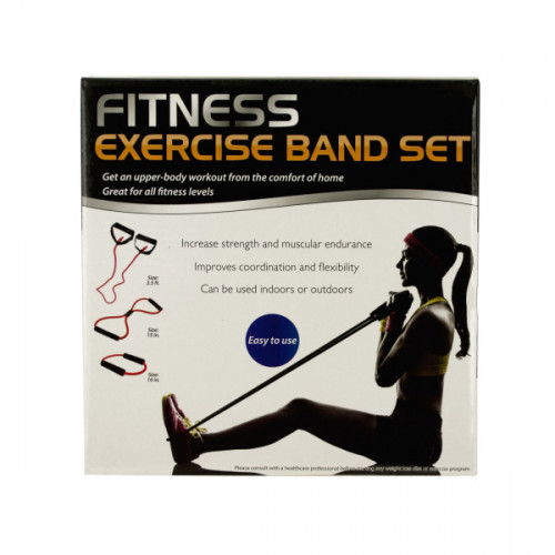 Fitness Exercise Band Set with Storage Bag Fitness Exercise Band Set with Storage Bag