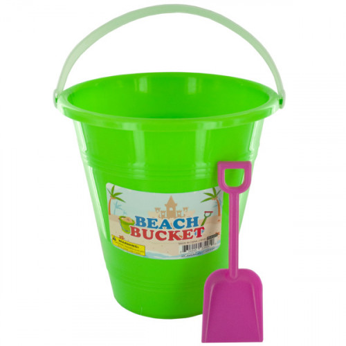 Beach Bucket with Attached Shovel Beach Bucket with Attached Shovel