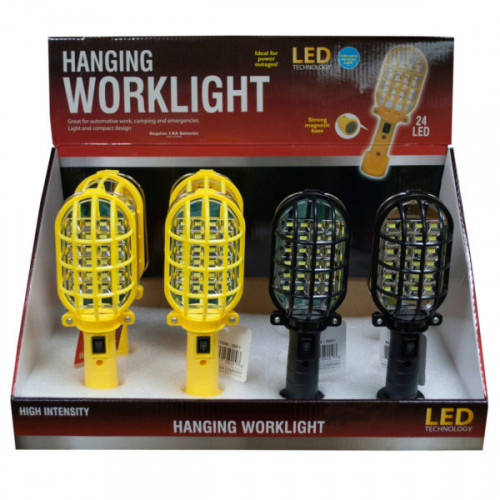Hanging LED Worklight with Magnetic Base Countertop Display Hanging LED Worklight with Magnetic Base Countertop Display