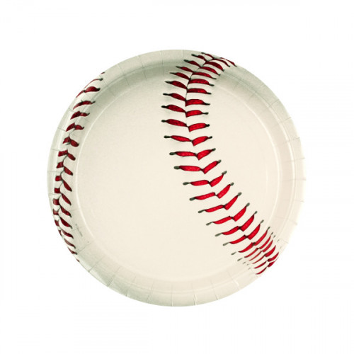 8 Pk Allstar Baseball Plates 9 Inch