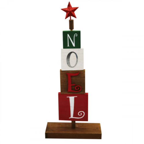 Rotating Noel Block Tabletop Stand Rotating Noel Block Tabletop Stand