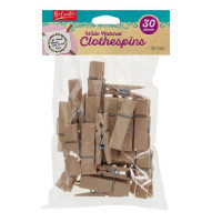 Leisure Arts 30pc Wooden Clothespins