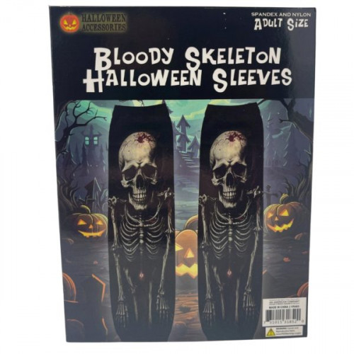 Creepy Bone Skeletal Slip-On Halloween Tattoo Sleeves Creepy Bone Skeletal Slip-On Halloween Tattoo Sleeves