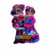 Dia de Muertos Festive Skeleton Couple with Guitar LED Core Board Light-Up Hanging Decor Dia de Muertos Festive Skeleton Couple with Guitar LED Core Board Light-Up Hanging Decor