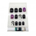 Black and Purple Boo Ghost Press-On Nail Set Black and Purple Boo Ghost Press-On Nail Set