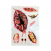 8 Piece Realistic Halloween Wounds Temporary Face Tattoos 8 Piece Realistic Halloween Wounds Temporary Face Tattoos