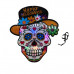 Day of the Dead Sugar Skull Core Board LED Light-Up Hanging Decor Day of the Dead Sugar Skull Core Board LED Light-Up Hanging Decor