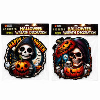 Assorted Grim Reaper and Pumpkin Halloween Wall Decorations