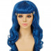Long Blue Mermaid Wave Hair Wig with Bangs Long Blue Mermaid Wave Hair Wig with Bangs