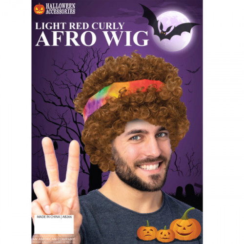 Light Red Curly Afro Wig Light Red Curly Afro Wig