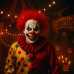 Bright Red Insane Clown Wild Hair Wig Bright Red Insane Clown Wild Hair Wig