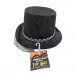Flower and Skull Voodoo Priestess Top Hat with Lace Covering Flower and Skull Voodoo Priestess Top Hat with Lace Covering
