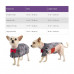 Extra Small Gray Plaid Dog Poncho