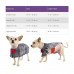 Medium Gray Plaid Dog Poncho