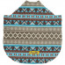 Medium Aztec Teal Dog Poncho