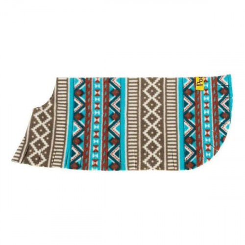 Large Aztec Teal Dog Poncho