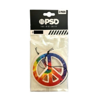 PSD The Big Sniff Tye Dye Peace Sign 3 Pack Air Freshener in Cherry Scent